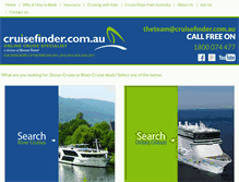 Tablet Screenshot of cruisefinder.com.au